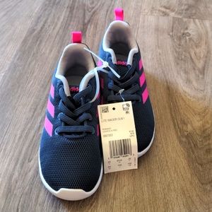 NWT Addidas Toddler Sneakers Size 9 Navy and Pink